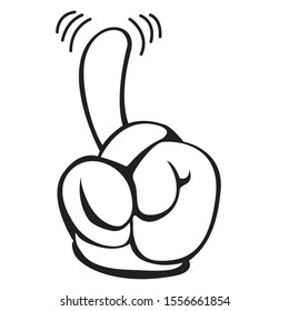 This is an illustration of a hand with glove
