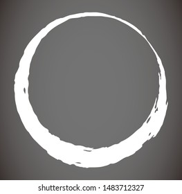 This is a illustration of hand-drawn brushstroke circle
