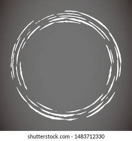 This is a illustration of hand-drawn brushstroke circle