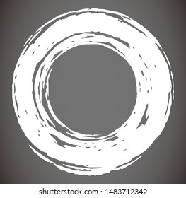 This is a illustration of hand-drawn brushstroke circle