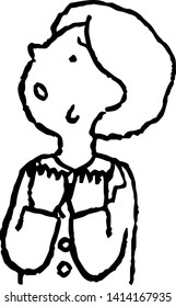 This is an illustration of the Illustration of hand-drawn sideways businessman.