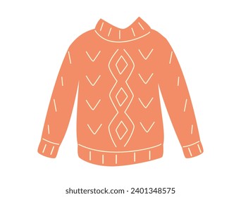 This is an illustration of a hand-drawn sweater.