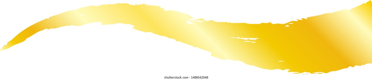 This is a illustration of Hand-painted brushstroke wave line