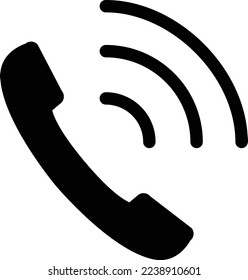 This is an illustration of a handset icon.