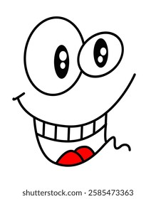 This is an illustration of a happy expression