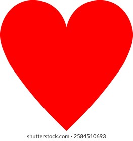 This is an illustration of a heart icon (playing card mark).