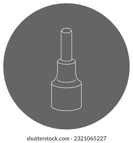 This is an illustration of a hexagon socket.