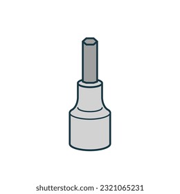 This is an illustration of a hexagon socket.