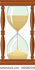 This is an illustration of an hourglass.