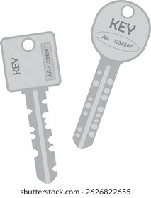 This is an illustration of a house key.