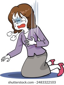 This is an illustration of hyperventilation syndrome.