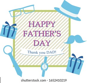 This illustration is an image imagining Father's Day.