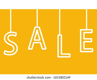 This illustration is an image of SALE.