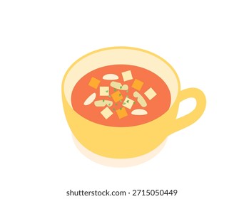 This is an illustration inspired by minestrone.