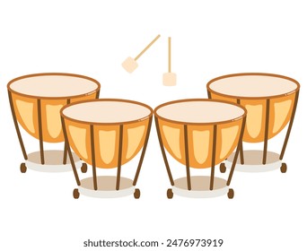 Esta es una ilustración inspirada en el timbal.