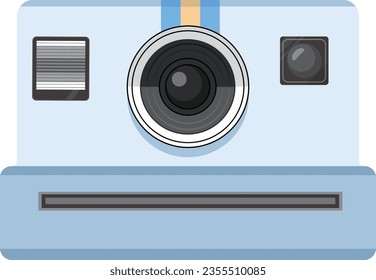 This is an illustration of an instant camera
