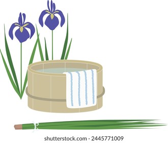 This is an illustration of an iris bath, one of the medicinal baths.
