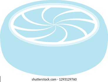 This is an illustration of Japanese candy called Kyoame.