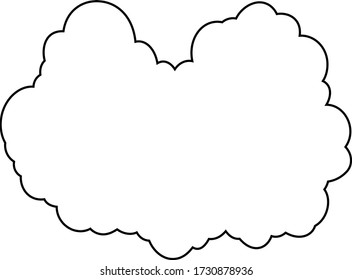 Esta es una ilustración de nubes japonesas 