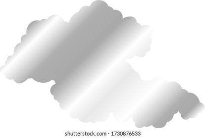 This is a illustration of Japanese clouds connected to each other 