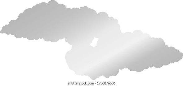 This is a illustration of Japanese clouds connected to each other 