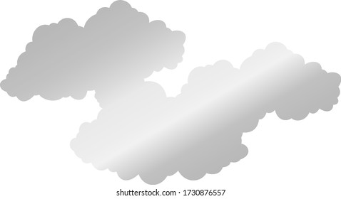 This is a illustration of Japanese clouds connected to each other 