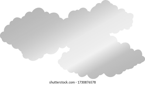 This is a illustration of Japanese clouds connected to each other 