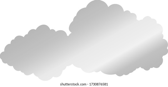 This is a illustration of Japanese clouds connected to each other 