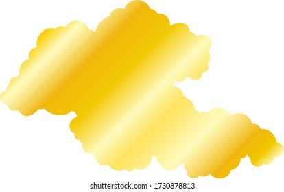 This is a illustration of Japanese clouds connected to each other 