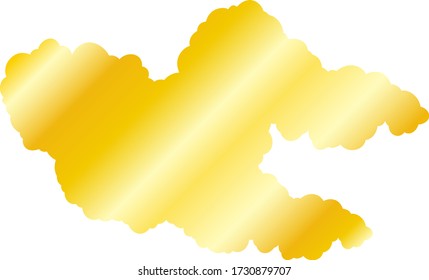 This is a illustration of Japanese clouds connected to each other 