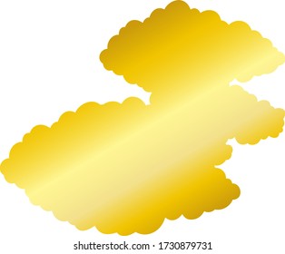 This is a illustration of Japanese clouds connected to each other 