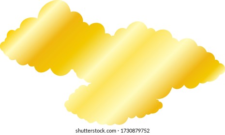This is a illustration of Japanese clouds connected to each other 