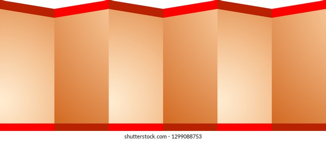 This is an illustration of Japanese luxurious folding screen.