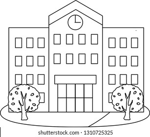 This is an illustration of a Japanese school.