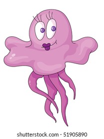This is an illustration of a jellyfish