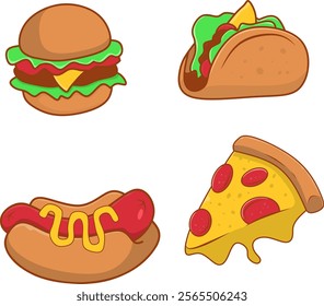 this is illustration junk food