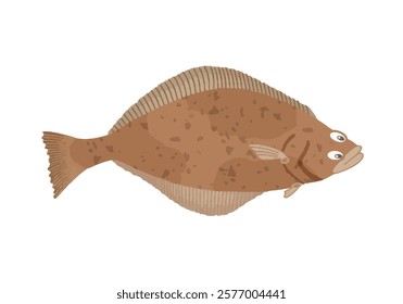 This is an illustration of Kamchatka flounder.