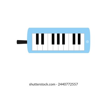 This is an illustration of a keyboard harmonica.