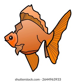 This is an illustration of a koi fish