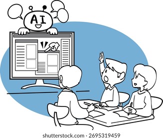 Esta é uma ilustração do suporte de aprendizagem para agentes de IA.