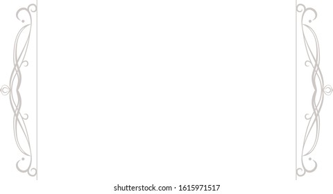 This is a illustration of Left and right antique pattern frame 