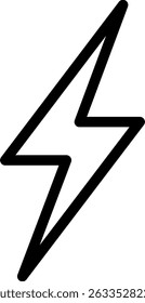 This is an illustration of a lightning bolt icon.