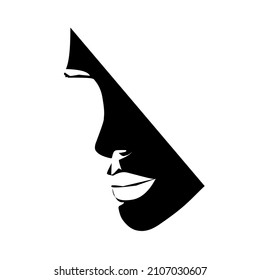 this is an illustration of a line resembling a face.