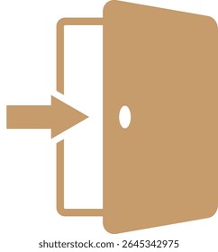 Esta é uma ilustração de uma marca de login (ícone enter).