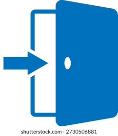 Esta es una ilustración de una marca de Inicio de sesión (icono de entrada).