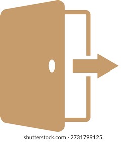 Esta é uma ilustração do ícone de logout (marca de saída).