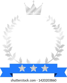 This is the Illustration of a luxurious laurel to honor.