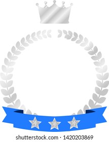This is the Illustration of a luxurious laurel to honor.