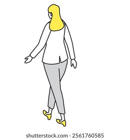 This is an illustration of a man standing in a suit.