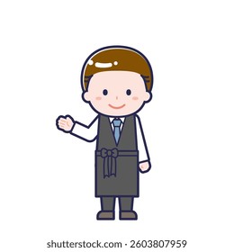 This is an illustration of a man's "bartender".